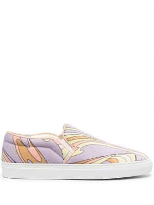 Zapatillas con estampado Emilio Pucci violeta