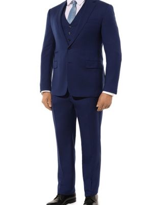 Шерстяной костюм Ralph Lauren синий