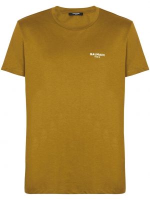 Tričko s potlačou Balmain hnedá