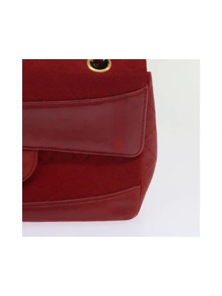 Retro bolso cruzado Chanel Vintage rojo