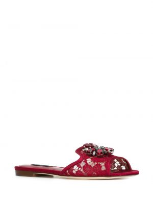 Sandály Dolce & Gabbana červené