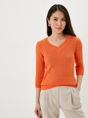 Пуловер стим оранжевый