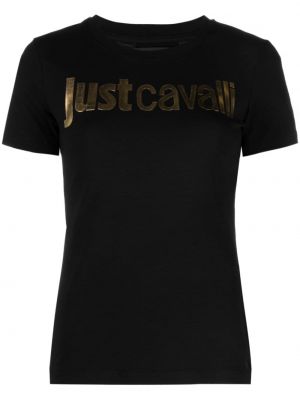 Marškinėliai Just Cavalli juoda