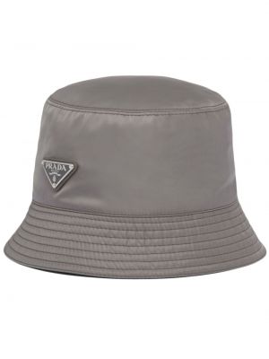 Nailoninis kepurė Prada pilka