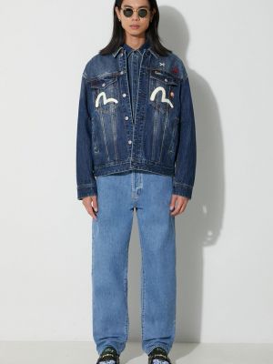 Traper jakna s printom Evisu plava