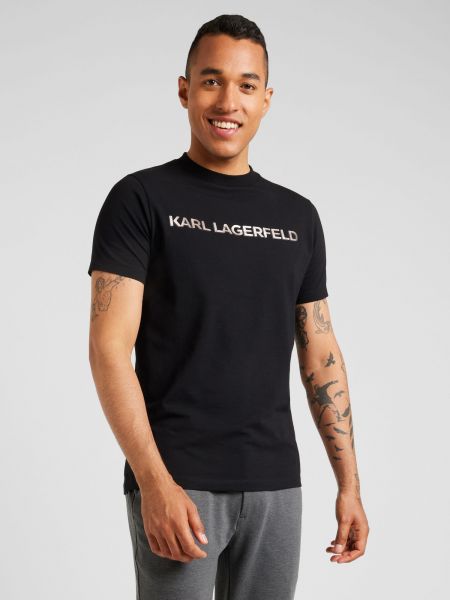 Priliehavé tričko Karl Lagerfeld čierna