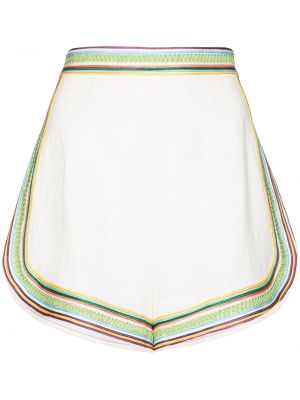Pantalones cortos con bordado Zimmermann blanco