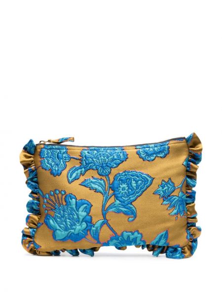 Pisemska torbica s cvetličnim vzorcem iz žakarda La Doublej