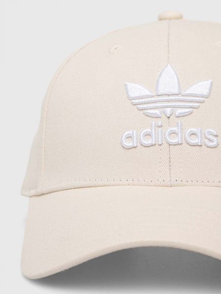 Pamučna kapa Adidas Originals bež
