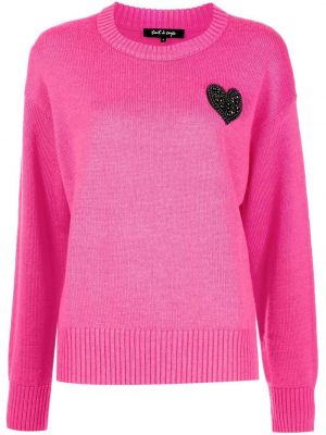 Плетен пуловер Tout A Coup розово