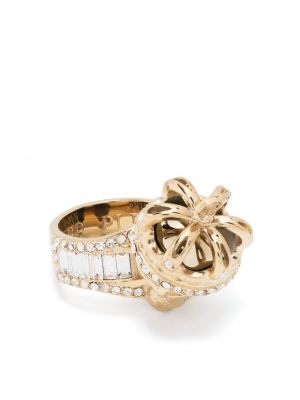 Krištáľový prsteň Philipp Plein zlatá
