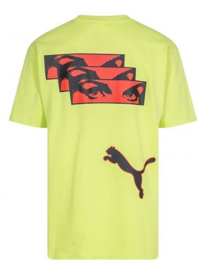 Koszulka z nadrukiem Puma zielona
