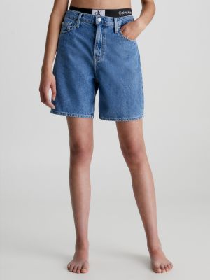 Šortky Calvin Klein Jeans modrá