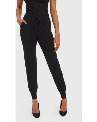 Vero Moda Kötött nadrág Nancy 10270495 Fekete Regular Fit
