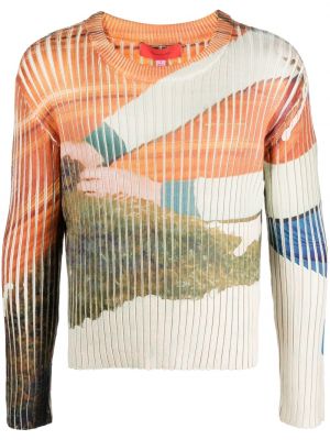 Džemper s printom Eckhaus Latta narančasta