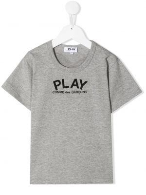 Printti t-paita sydämillä tytöille Comme Des Garcons Play Kids