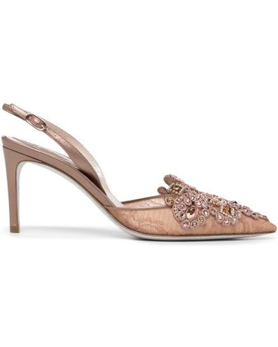 Slingback mules Rene Caovilla rosa