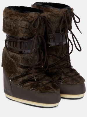 Зимние ботинки Moon Boot коричневые