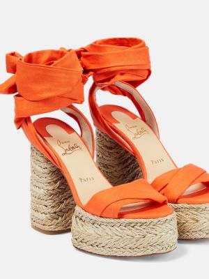 Sandály Christian Louboutin oranžové