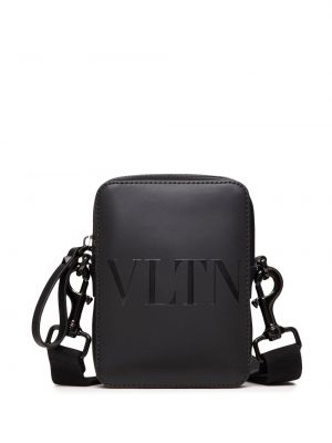 Кожени чанта за ръка Valentino Garavani черно