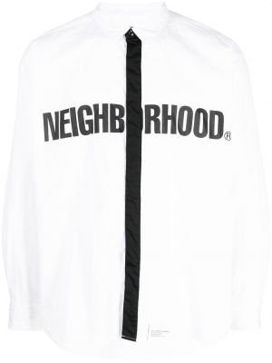 Camicia con stampa Neighborhood nero