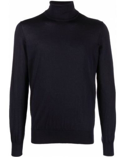 Pull col roulé en cachemire col roulé Zegna bleu