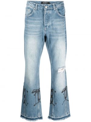Bootcut jeans mit print ausgestellt Misbhv
