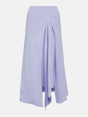 Асимметричная длинная юбка с принтом с эффектом тай-дай Victoria Beckham фиолетовая
