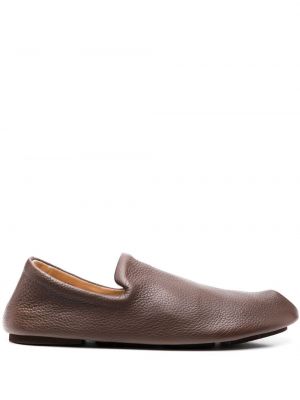 Slip-on nahast loafer-kingad Marsell pruun