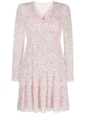 Макси рокля Needle & Thread розово
