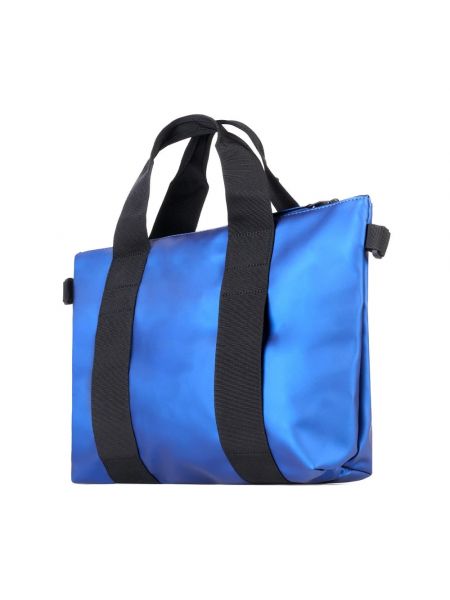 Shopper handtasche mit taschen Rains blau