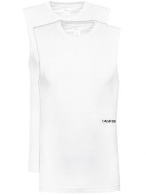 Блуза без ръкави Calvin Klein Underwear бяло