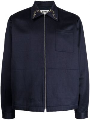 Jacke mit stickerei mit reißverschluss Ymc blau