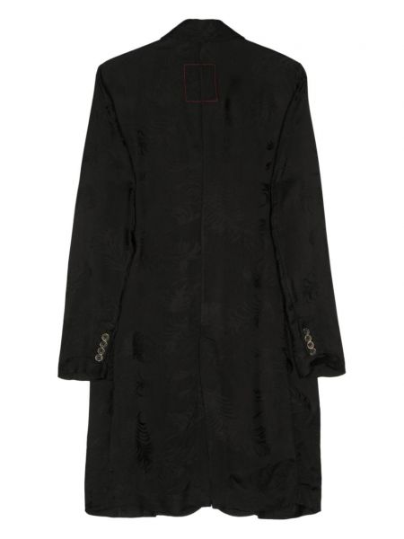 Žakardinis paltas Uma Wang juoda