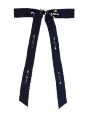 Brosche mit stickerei mit schleife Chanel Pre-owned blau