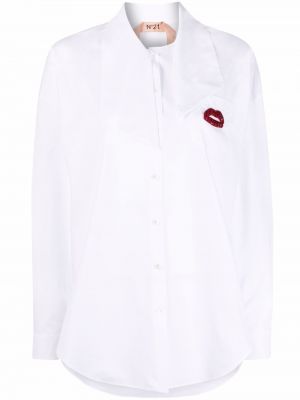 Camisa de cristal Nº21 blanco