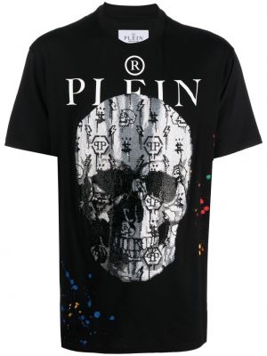 Painettu t-paita Philipp Plein musta