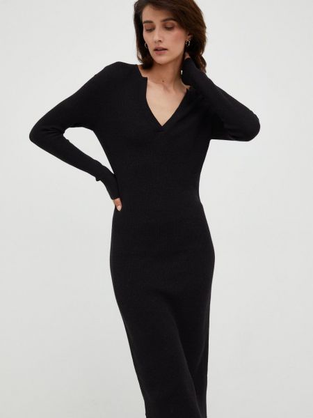 Sukienka mini dopasowana Calvin Klein czarna
