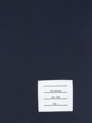 Camiseta de algodón manga corta Thom Browne azul