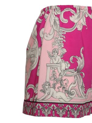 Bavlnené šortky Versace ružová