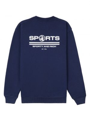 Sweter Sporty And Rich niebieski