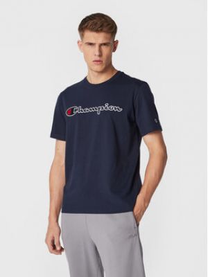 T-shirt brodé Champion bleu