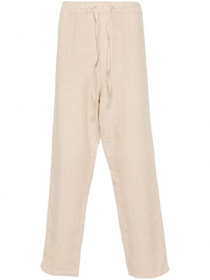 Leinen gerade hose 120% Lino beige