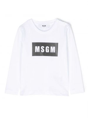 Sweatshirt for piger Msgm Kids hvid