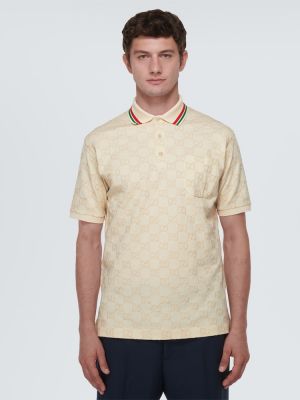 Siuvinėtas polo marškinėliai Gucci