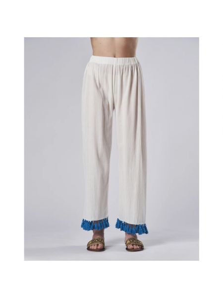 Pantalón clásico con bordado Douuod Woman