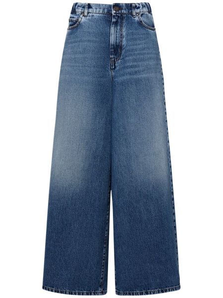 Jeans med hög midja Weekend Max Mara blå