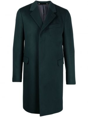 Kašmírový vlněný kabát Paul Smith zelený
