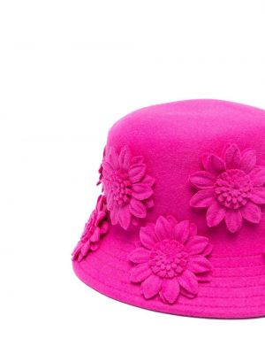 Geblümt woll mütze Valentino Garavani pink