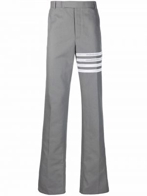 Pantaloni a righe Thom Browne grigio